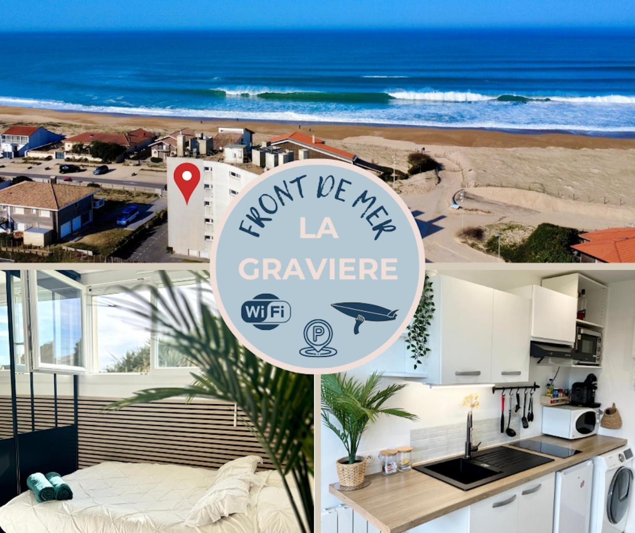 La Graviere, Cozy Studio Wifi & Parking 20M Ocean Surf Plage Soorts-Hossegor Ngoại thất bức ảnh